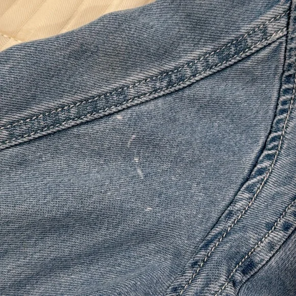 Anthropologie Pilcro Denim Chambray Bomber Jacket Size Small - Picture 12 of 15